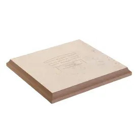 Capitel capac stalp gard Star Stone, (430 x 430) x (400 x 400) x 40 mm, smoke (alb galbui)