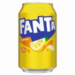Bautura carbogazoasa cu aroma de lamaie Fanta Lemon, 0.33 l