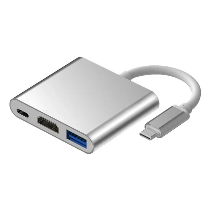 Adaptor 3 in 1 USB-C – conectivitate extinsa, performanta 4K, design compact