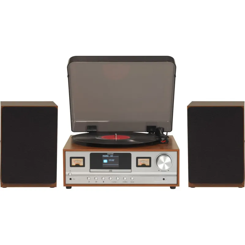 Microsistem placa turnanta cu BT DAB FM Denver MRD-52