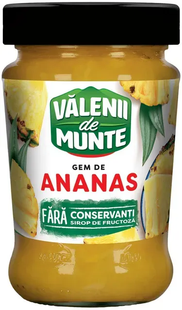 Gem de ananas Valenii de Munte, 280 g