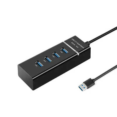 Hub USB 4 Porturi, JESWO®, USB 3.0, Compatibilitate Extinsa, Cablu USB-A 1.2m