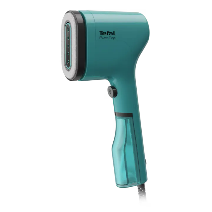 Aparat de calcat vertical cu abur Tefal Pure Pop DT2024E1, 1300 W, abur variabil pana la 20g/min, recipient apa 70 ml, incalzire rapida 15secunde, verde