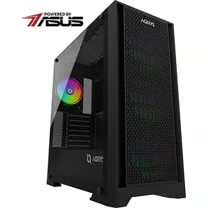 Sistem Desktop Gaming MYRIA Style V92W Powered by ASUS, AMD RYZEN 5 9600X pana la 5.4GHz, 32GB, SSD 1TB, NVIDIA GeForce RTX 5070 TI 16GB, Windows 11 Home