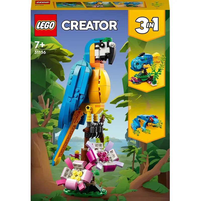 LEGO Creator: Papagal exotic 31136, 7 ani+, 253 piese