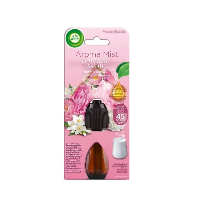 Rezerva pentru difuzor de parfum cu uleiuri esentiale Air Wick Aroma Mist Echilibru, 20 ml