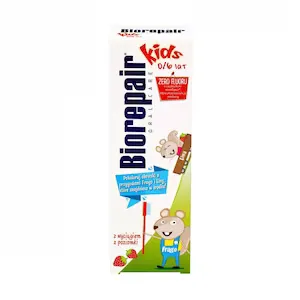 Pasta de dinti pentru copii, Coswell, Biorepair Kids 0-6 ani, Extract de capsuni, 50 ml