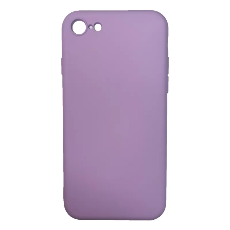 Husa silicon soft-touch compatibila cu Apple IPhone 8, Mov lila