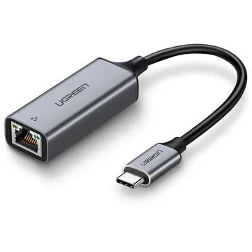 UGREEN Adapter with USB-C - RJ45 connectors , Gigabit Ethernet (gray)