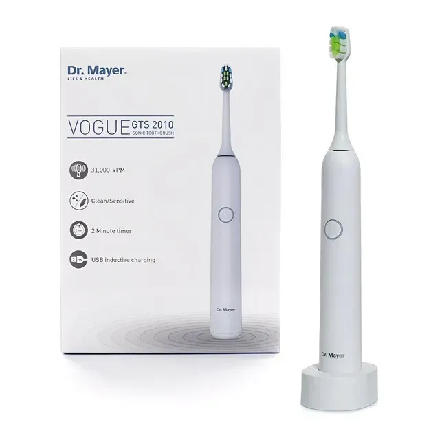 Periuta de dinti electrica Dr. Mayer GTS2010, 31000 vibratii/min, 2 moduri, timer, alb