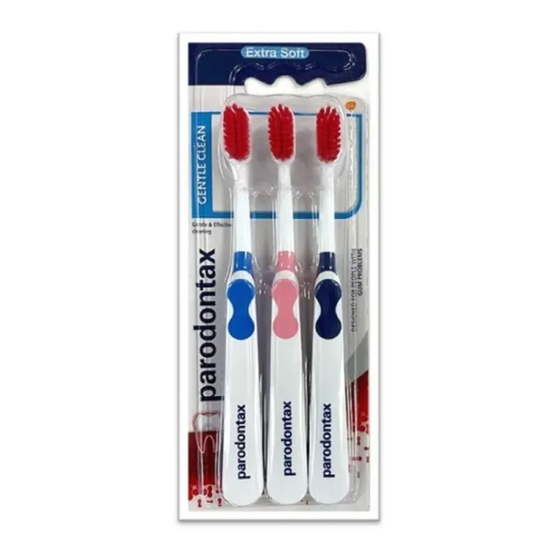 Periute de dinti Parodontax Gentle Clean Extra Soft, 3 bucati