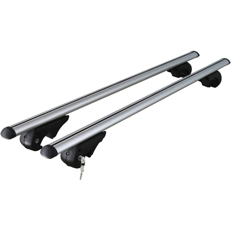 Set bare transversale din aluminiu RoGroup, 120 cm, cu antifurt