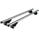 Set bare transversale din aluminiu RoGroup, 120 cm, cu antifurt