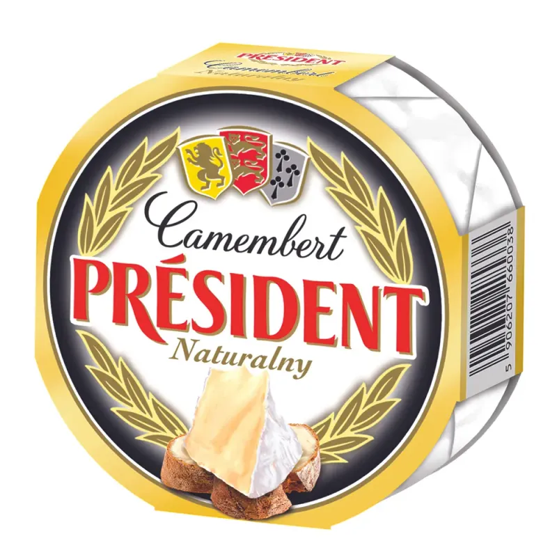 Branza camembert President Naturalny, 120 g