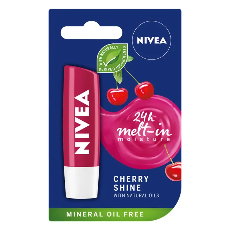 Balsam de buze NIVEA Fruity Shine Cherry, 4.8 g