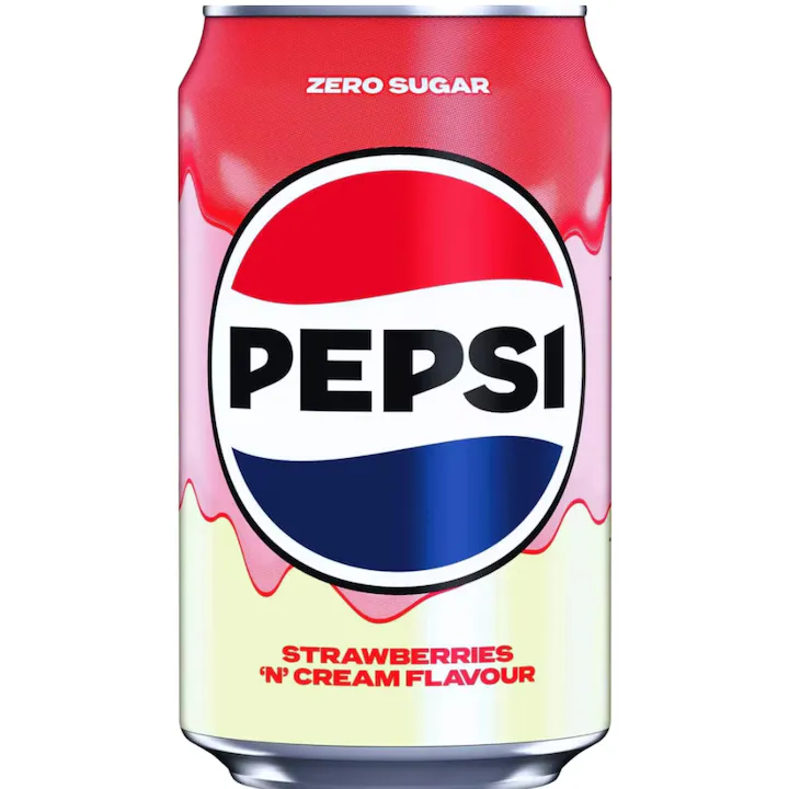 Pepsi Strawberries n Cream, Zero Zahar, 330 ml