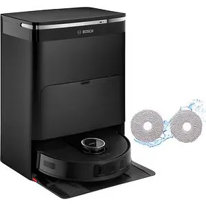 Aspirator robot BOSCH Spotless Max BCRDW3BAB, 0.27l, 14.V, autonomie max 160 min, Wi-Fi, functie mop rotativ, negru