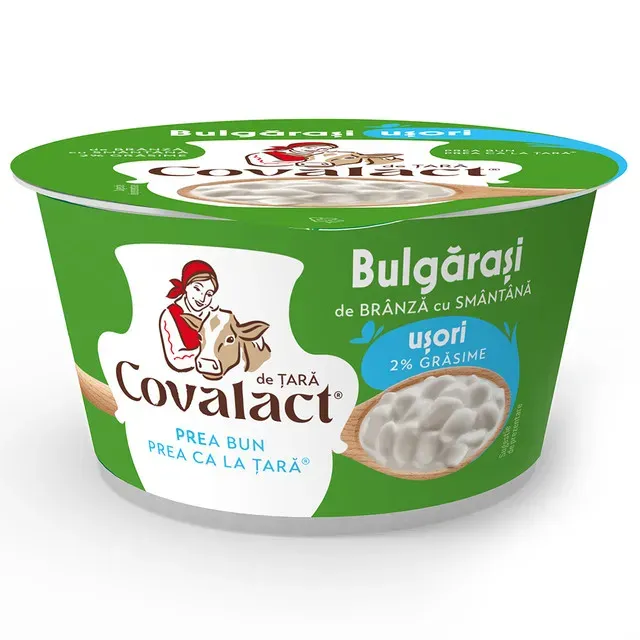 Bulgarasi branza usoara Covalact, 2% grasime, 180 g