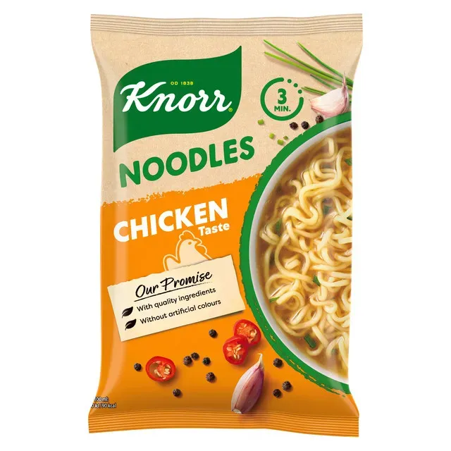 Supa instant noodles cu aroma de pui Knorr, 61 g Supa instant noodles cu aroma de pui Knorr, 61 g