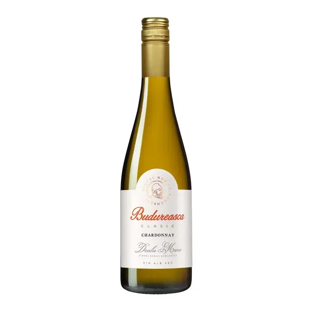 Vin alb sec Budureasca Clasic, Chardonnay, 0.75 l
