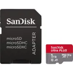 Card de memorie SANDISK Ultra Plus microSDXC, 1TB, 150MB/s, clasa 10/U1/A1, UHS-I, adaptor