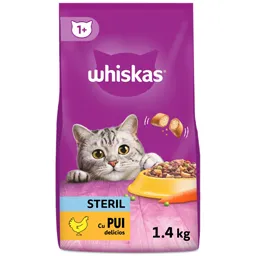 Hrana uscata cu pui pentru pisici sterilizate 1.4kg