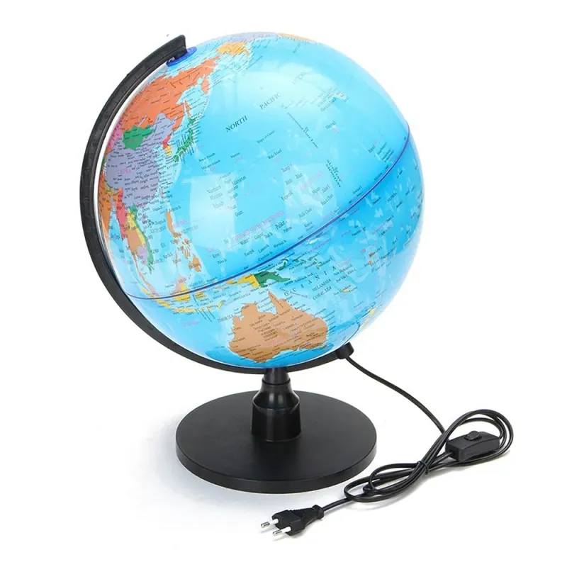 Glob geografic 20 cm iluminat