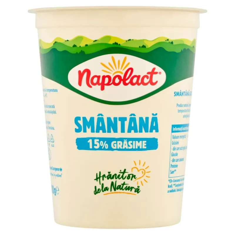 Smantana Napolact, 15% grasime, 400 g