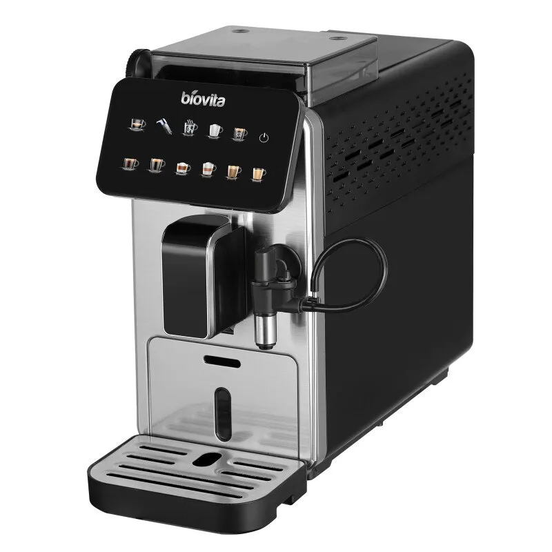 Espressor automat Biovita IMPRESSO, 2L, rasnita incorporata, spumare automata, 15 bari, 1450W