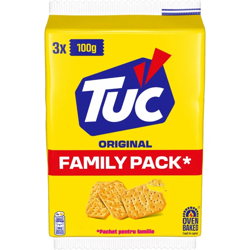 Biscuiti sarati Tuc Original, 3 x 100 g