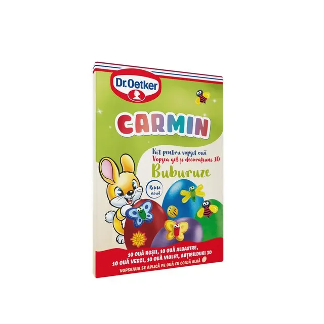 Vopsea oua gel Dr. Oetker Carmin multicolor Buburuze