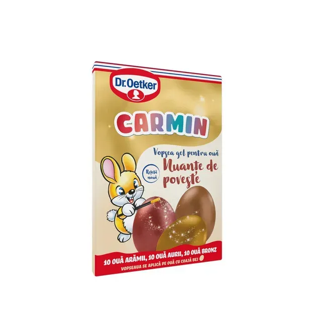Vopsea oua gel Dr. Oetker Carmin multicolor Nuante de poveste