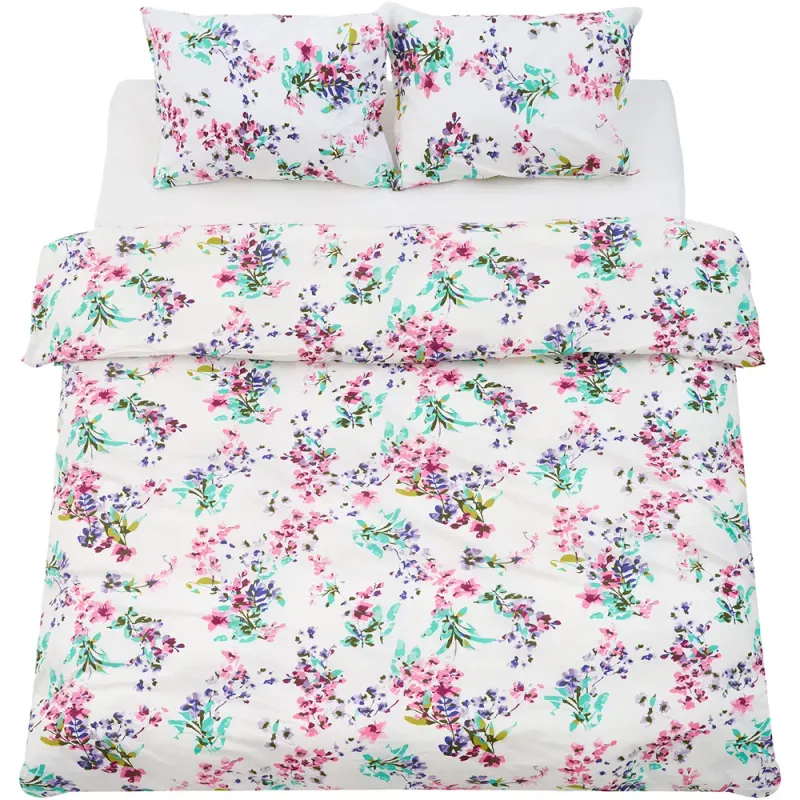 Lenjerie de pat Heinner Home King Size Sakura, bumbac, 4 piese, 220 x 240 cm