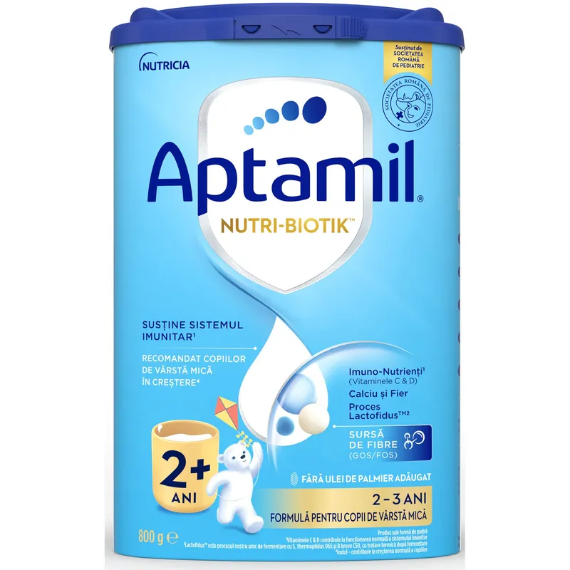 Lapte praf Aptamil NUTRI-BIOTIK 2+, 800 g, 2-3 ani, Nutricia