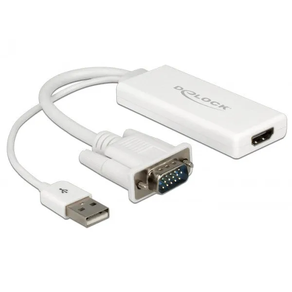 Convertor VGA la HDMI cu Audio, Delock 62460