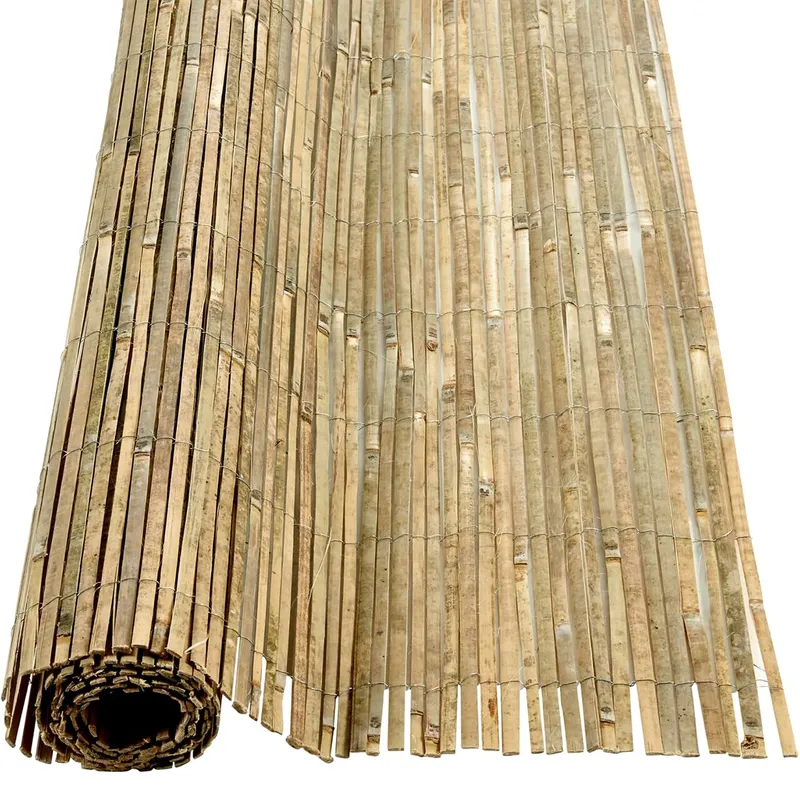 Gard/paravan din bambus natural, 5x1 m