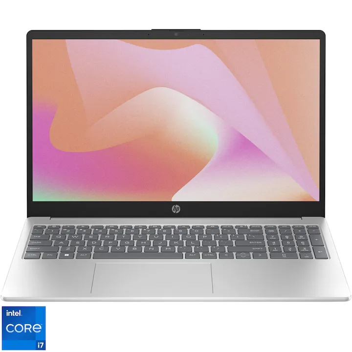 HP 15-fd0014nq cu procesor Intel® Core™ i7-1355U pana la 5.0 GHz, 15.6", Full HD, 16GB DDR4 RAM, 1TB SSD, Intel® Iris® Xe Graphics, Free DOS, Warm Gold