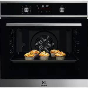 Cuptor incorporabil ELECTROLUX EOD6P77WX, Electric, Gatire cu abur, Autocuratare pirolitica, 72 l, Clasa A+, negru-inox