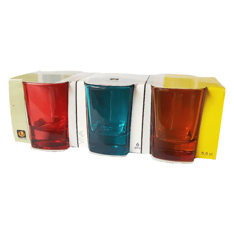Set 6 pahare pentru shot Uniglass Viva 55 ml