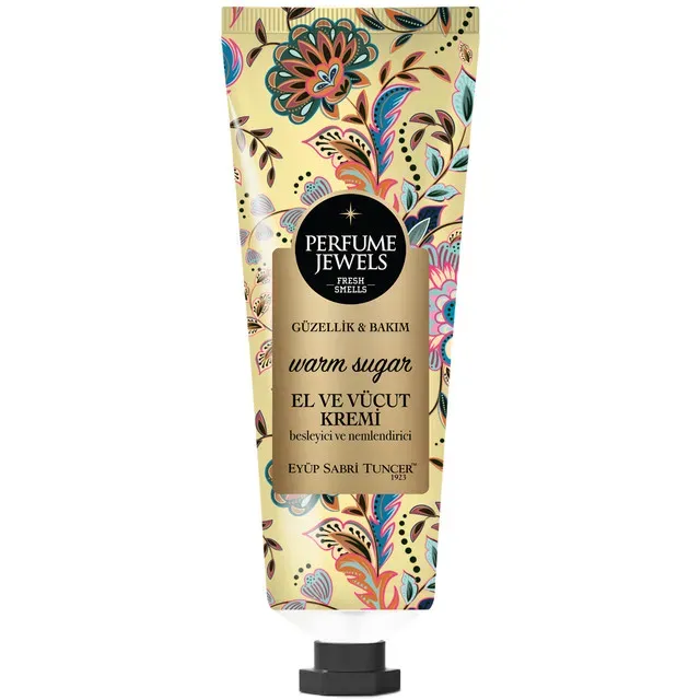 Crema pentru maini si corp Eyüp Sabri Tuncer Perfume Jewels Warm Sugar, 50 ml