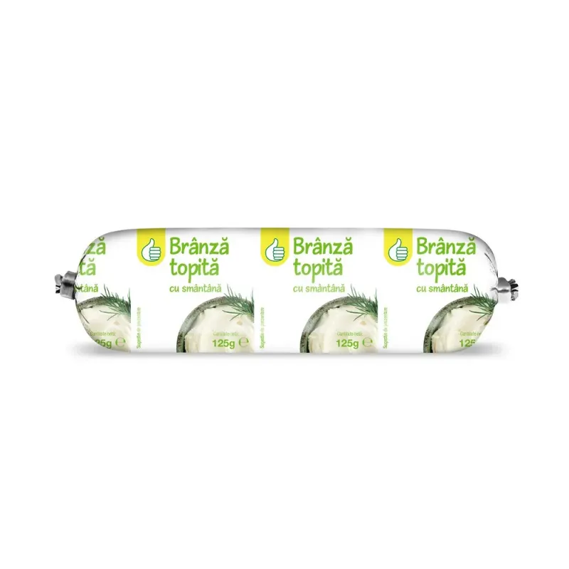 Branza topita cu smantana Auchan, 125 g