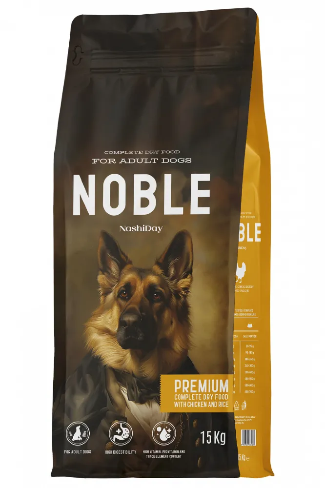 Hrana Uscata pentru Caini, Noble Premium, Pui si Orez, 15 kg