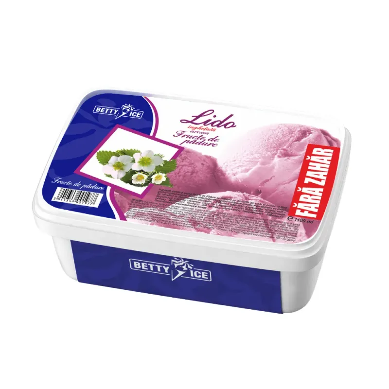 Inghetata la caserola Betty Ice cu fructe de padure, 1100 ml