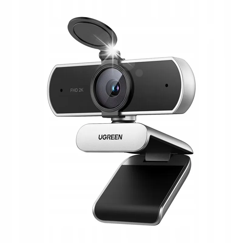 Camera web UGREEN CM825 2K 30FPS, 4 MP, microfon cu reducerea zgomotului, gri