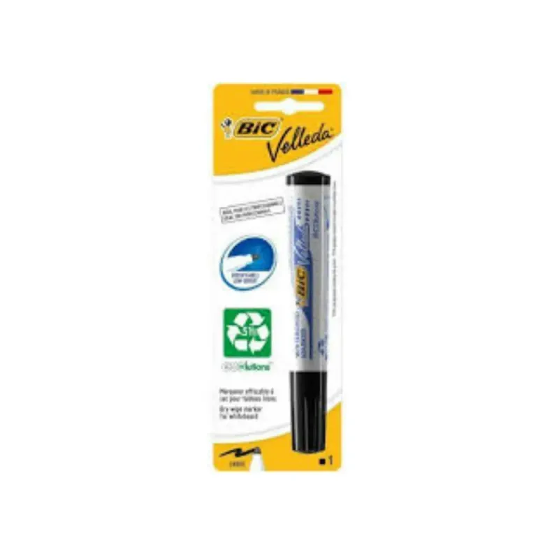 Marker negru BIC Velleda, pentru tabla alba