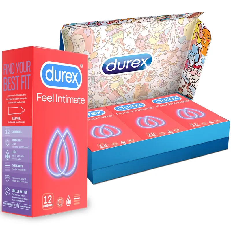 Prezervative Durex Feel Intimate, 36 buc, Cutie Discreta