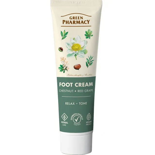 Crema pentru picioare obosite predispuse la umflare Green Pharmacy, 75 ml