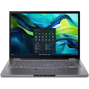 Laptop 2 in 1 ACER Aspire Spin 14 ASP14-52MTN-78GF, Intel Core Ultra 7 155U pana la 4.8GHz, 14" WUXGA Touch, 16GB, SSD 1TB, Intel Graphics, Windows 11 Home, Steel Gray