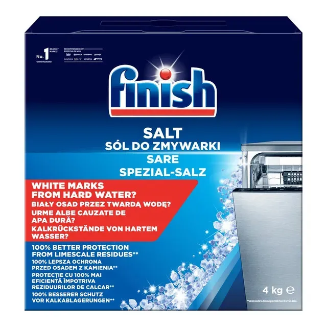 Sare pentru masina de spalat vase Finish, 4 kg