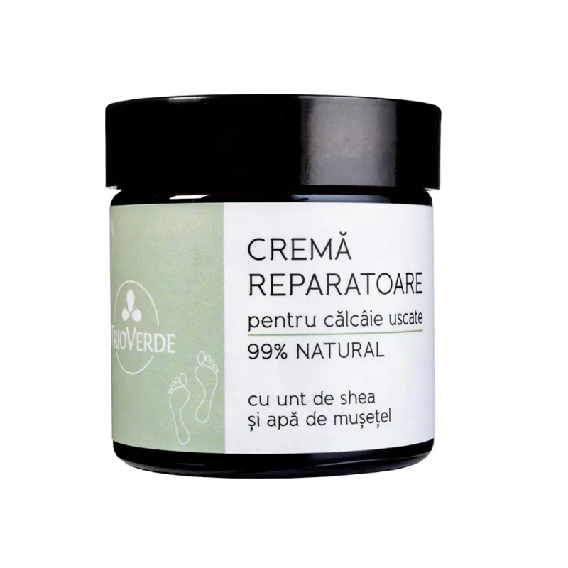 Crema reparatoare pentru calcaie 99% naturala cu Unt de Shea si Apa de musetel, 60ml